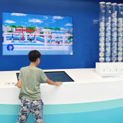 The newly launched "Digital Interactive Zone" at the Community Liaison Centre